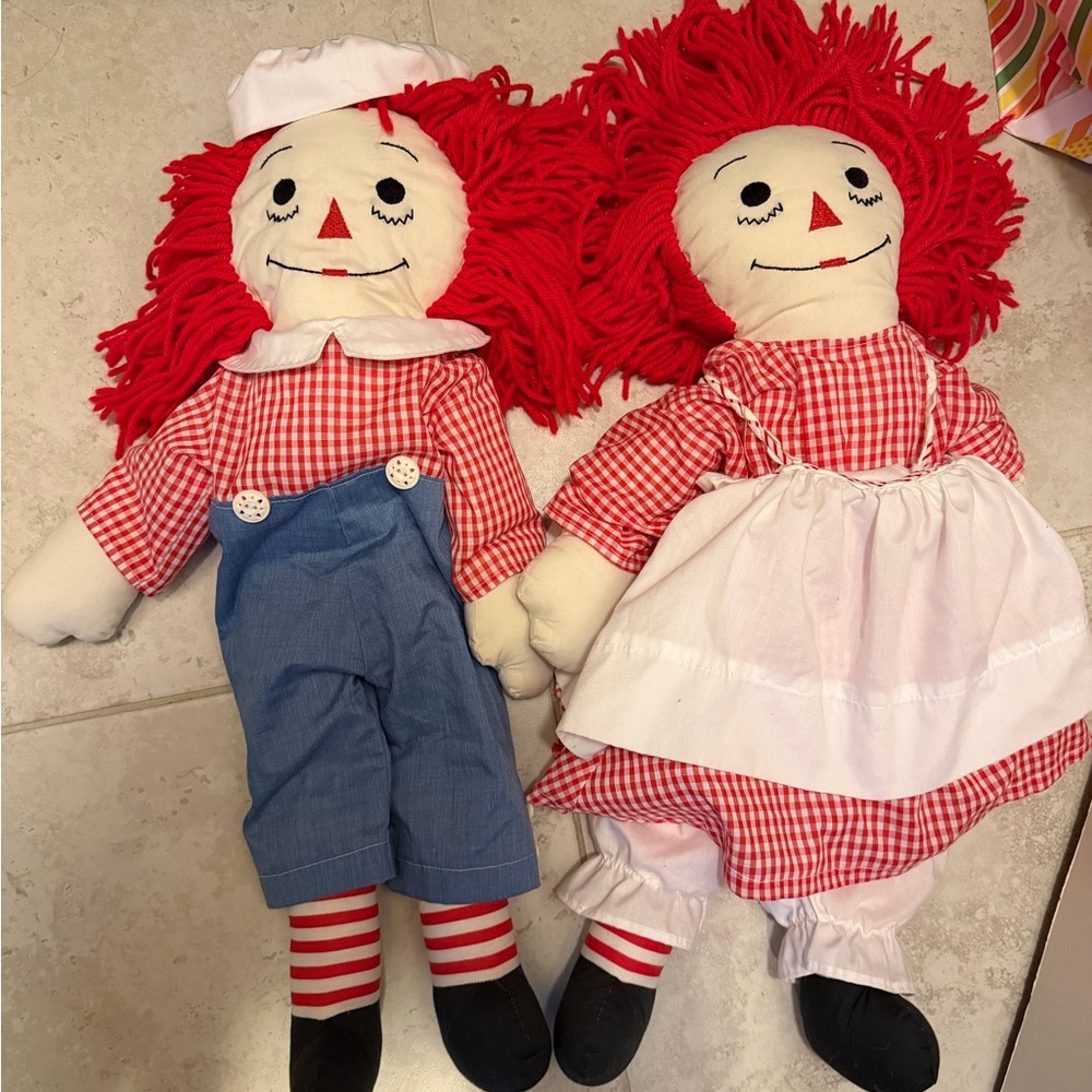 Raggedy Ann and Andy Doll Set
